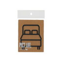 ハイロジック 24750 PICT LIFE. ベッドルーム 黒 1枚入