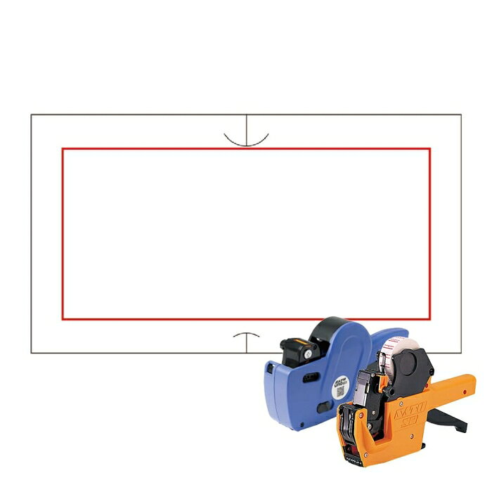 サトー ハンドラベラーラベル強粘共通-4赤枠【キョウツウ-4キョウネン】