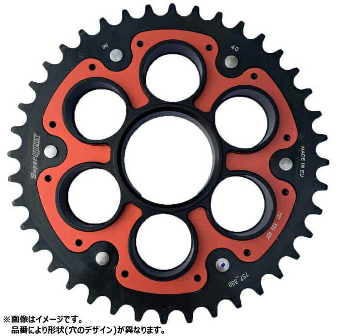 スーパースプロックス(Supersprox) ▲SPX REAR STEELDUCATIEDGE737_525-38 RED