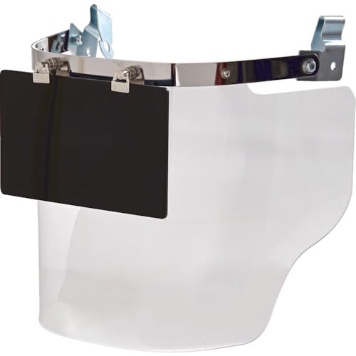 TRUSCO トラスコ中山 TRUSCO ヘルメット取付型大型防災面 クリア(前面プレートあり) (LFSWC 8539)