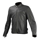 コミネ(Komine) LJ-534 SINGLE RIDERS LEATHER JKT BK XL 02-534/BK/XL