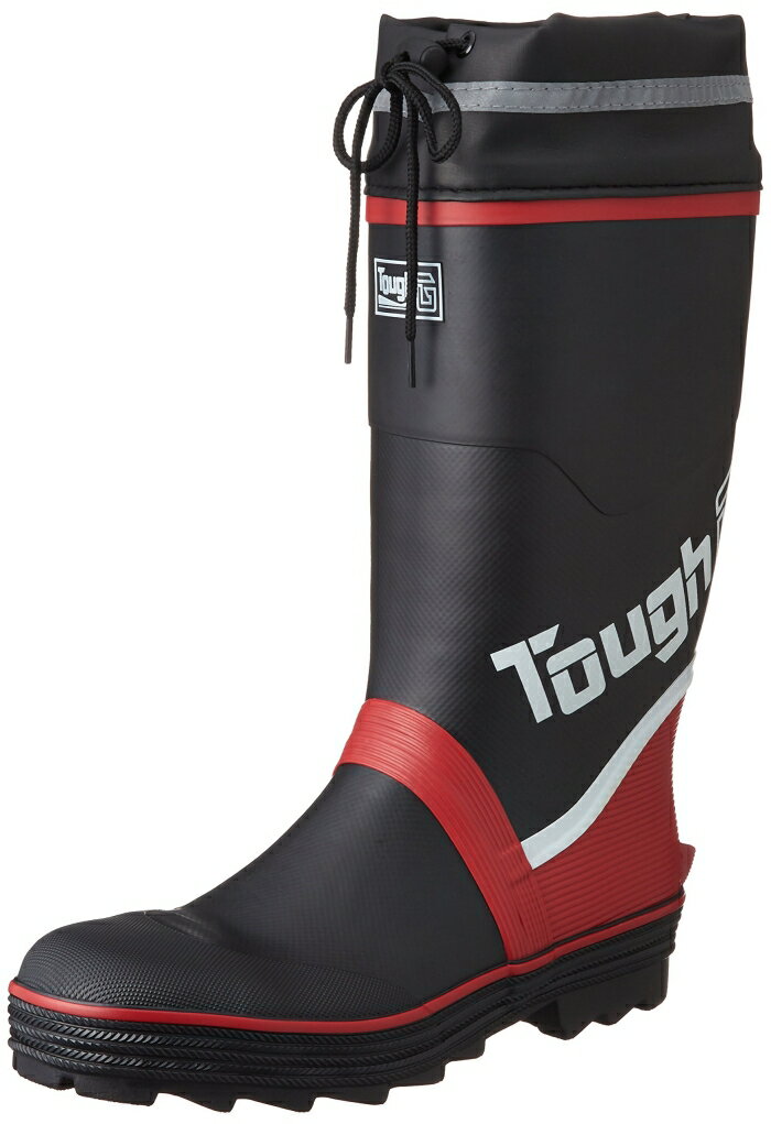 喜多 糸入り安全ゴム長靴(カバー付) KR7270 ブラック L(25.5〜26.0) (KR7270BKL 2460)