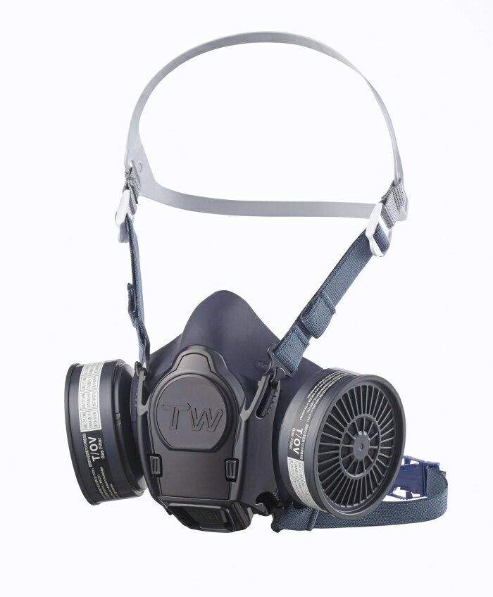 シゲマツ 防じん・防毒マスク TW02SF Mサイズ ヘッドバンド式 (TW02SFHBM 8730)