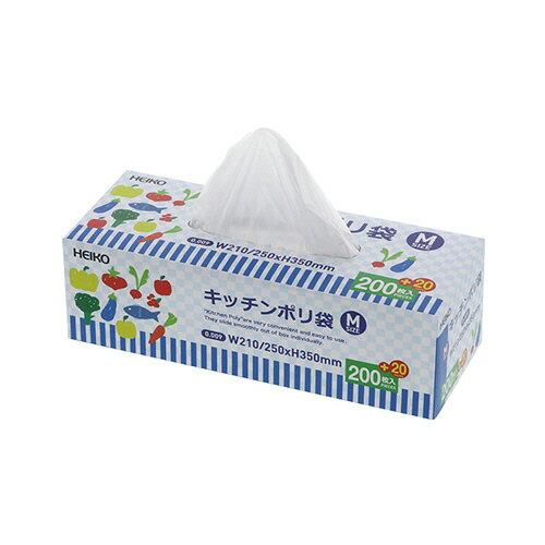 シモジマ(shimojima) HEIKO ヘイコーキッチンポリ M 220枚入り (006694620 6415)