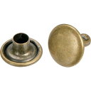 TRUSCO トラスコ中山 TRUSCO 大カシメ スチール 金ブロンズメッキ 9mm 足長11.5mm 30組入 (ブリスターパック入) (PTHPCG11.5 3100)