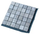 谷村実業 天然石マット 36分割 4枚セット グレー 【TAN-3038ー4PーGY】