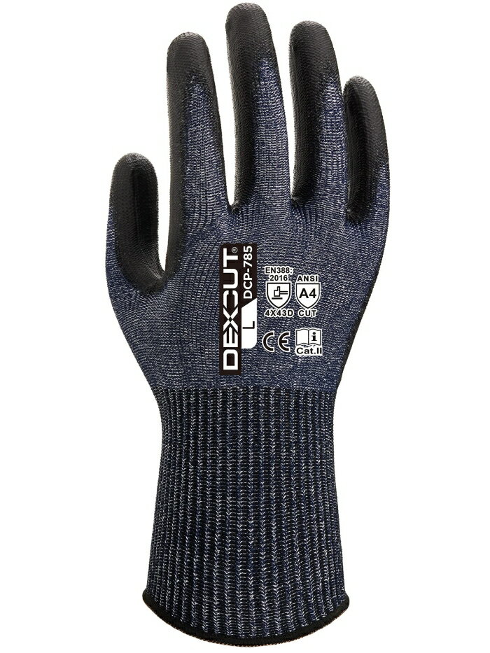 ウィード(Weed) Weed 耐切創手袋 DEXCUT DCPー785 ウレタン背抜き LLサイズ (DEDCP785XL1P 1901)