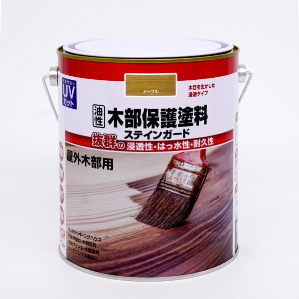Rakuten - ニッペホームプロダクツ 油性木部保護ステインガード メープル 1.6L