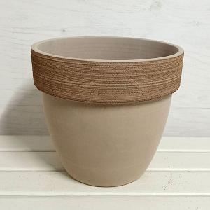 【植木鉢/テラコッタ鉢/素焼き鉢】ジオットポットスクラッチM(コーヒースクラッチJ) (DR-1730J)【入数:4】