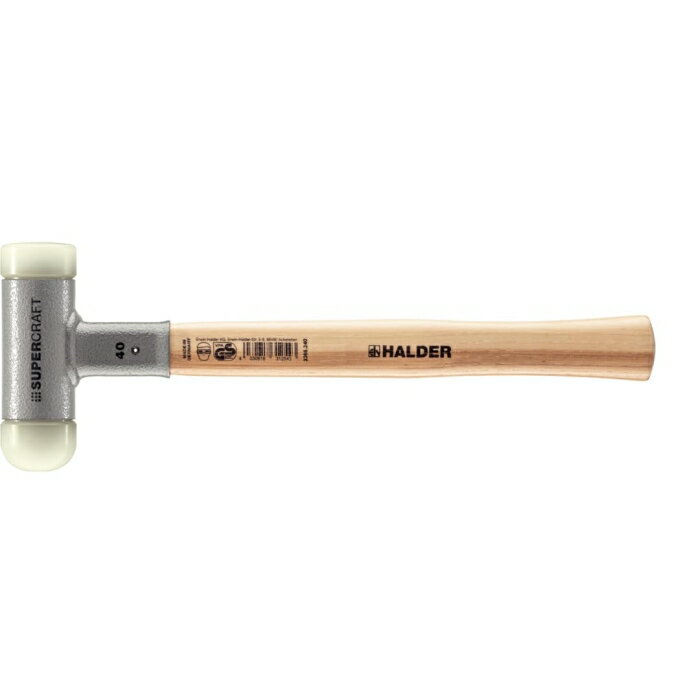 Erwin Halder KG HALDER スーパークラフトハンマー ヒッコリー製ハンドル、ナイロ ...
