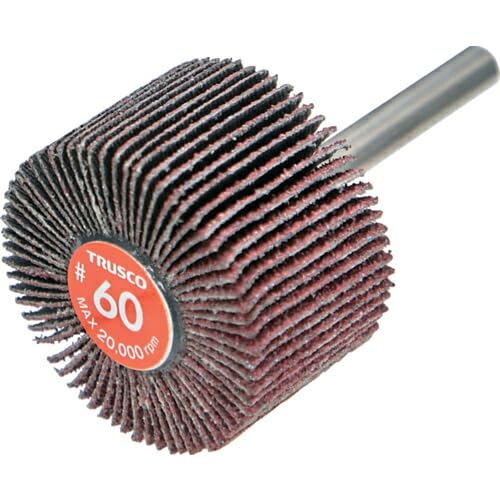 TRUSCO トラスコ中山 TRUSCO エコノミーフラップホイール 軸径6mm 外径40X幅25X軸長35 #60(5個入) (EF4..