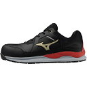 MIZUNO(ミズノ) ミズノ プロテクティブスニーカー オールマイティ HWII11L ブラックXゴールド 245 (F1GA240009245 7217)