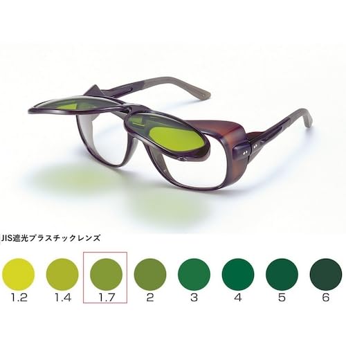 トーアボージン W型アイカップ遮光めがね UL-109W TBP1.7 (UL109WTBP1.7 4645)