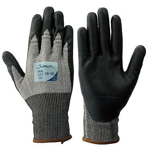 シモン 耐切創手袋 CR-181 Mサイズ (CR181M 3043)