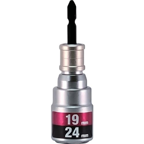 イチネンアクセス MUSTTOOL 軸交換式落下防止ダブルソケット6角 差込6.35x対辺19/24mm×全長110mm RBS1924O-6K (19964 7278)