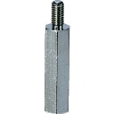 トラスコ中山(TRUSCO) TRUSCO 六角サポーター 黄銅 オスーメス M3XL10 10個入 (TBSB310E 3100)