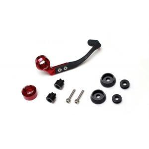 アクティブ(ACTIVE) ブレーキレバーガード＆バーエンド フルSET RED ACTIVE 30802M08 取付け部 M8用【D】