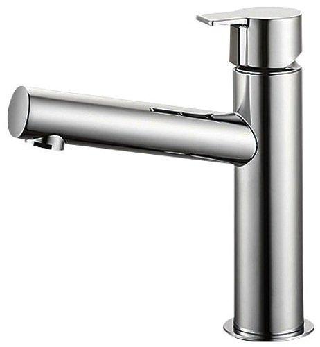 SANEI(旧社名:三栄水栓製作所) 立水栓 節水水栓 セラミック水栓 洗面所用 定流量機能付 泡沫吐水 吐水口高さ:102mm column Y50750H-13