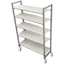 TKG テイケイジイ 遠藤商事 TR 460型移動式シェルビング5段1530×H1580【DTL5707】