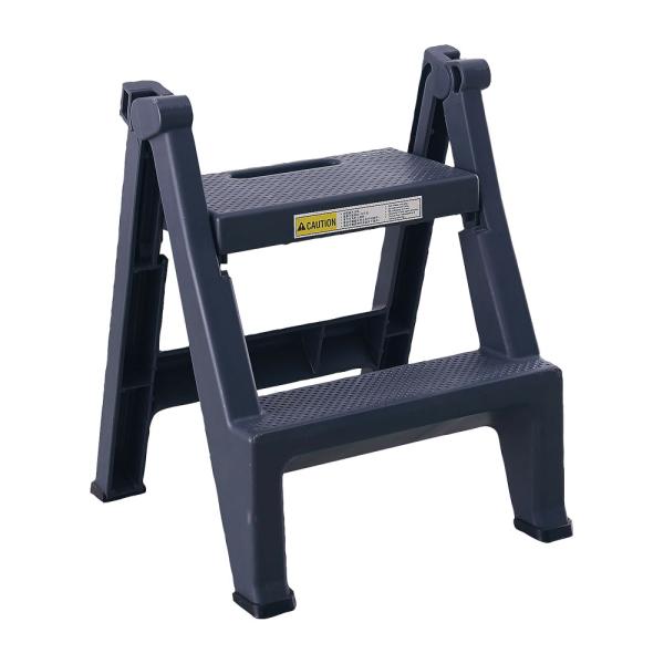 … トラスト　折りたたみステップツール　2段6932　ダークグレー【KTLI303】