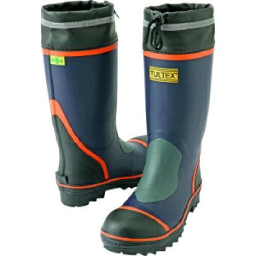 アイトス 安全ゴム長靴(踏み抜き抵抗板入り) ブラックXオレンジ AZ4705-008-25.5 1足