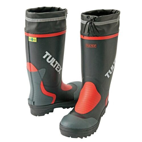 アイトス 安全ゴム長靴 ブラックXレッド 24.5 AZ4702-010-24.5 1足