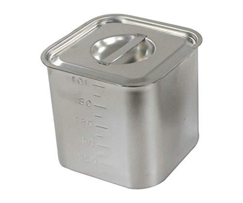 杉山工業 18-8 目盛付深型角キッチンポット(フタ付) 1.2L SH-4210D 1個