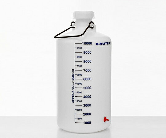 アズワン ハンドル付細口瓶（青目盛付）　10L 2000084133 1本