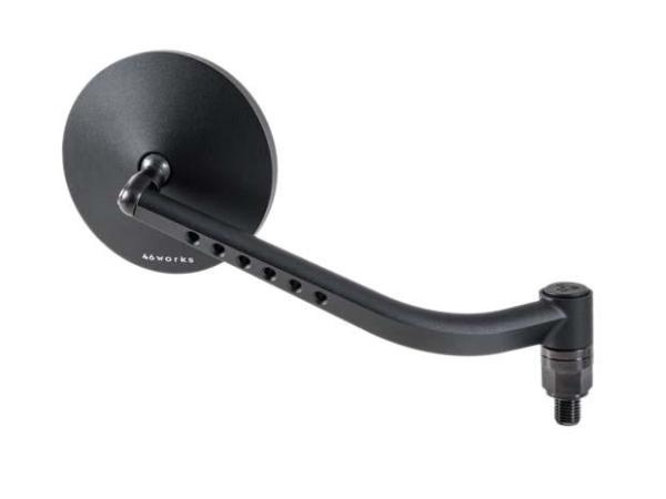 【在庫限即納】TANAX タナックス 【必ず購入前に仕様をご確認下さい】NA-018R 46ミラー2R バイクミラー ハンドルマウントミラー 右側専用 ブルー鏡