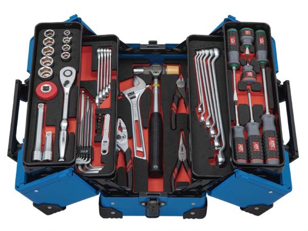 京都機械工具 SK45226WZSBL [両開きメタルケースセット52点スカイブルー