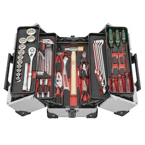 KTC(京都機械工具) KTC 2026SKセール限定品 12.7sq.両開きメタルケース一般産業向けセット[51点] SK45126WZSM