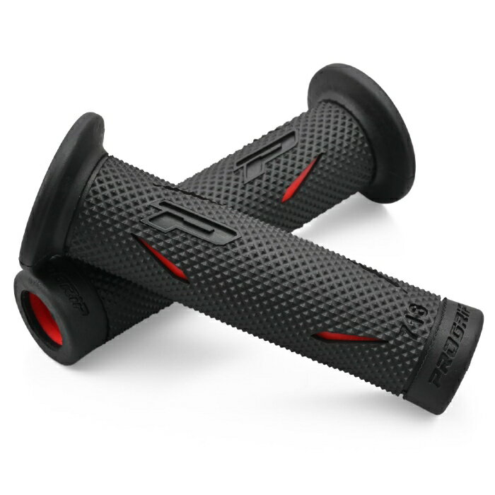 DAYTONA デイトナ 【必ず購入前に仕様をご確認下さい】PROGRIP 718ブラック/レッドOP (16856)