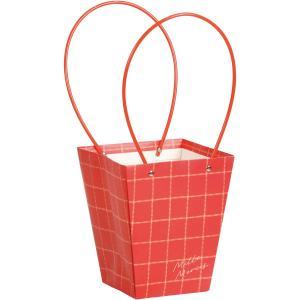 SG Wonder zone ペーパーバッグ ダ鉢5号/4号/3号/蓮鉢3号 水玉 ピンク/レッド (381-048R)【入数:50】(4.0)