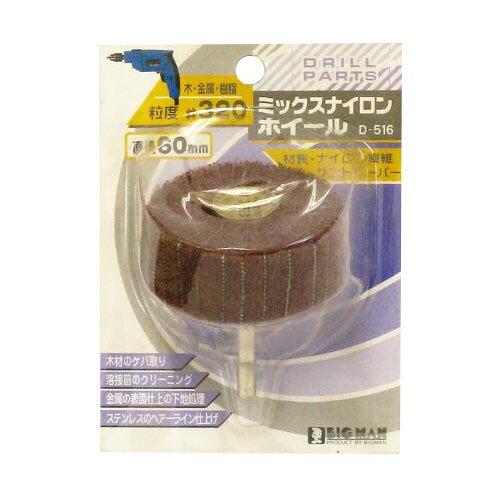 イトー BIGMAN 6角軸筒型ブラシ ステン線 15mm D-533