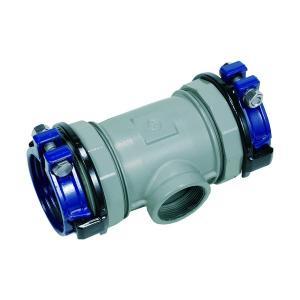 Rakuten - 川西水道機器 SKカワニシ 塩ビ管用継手 SKX枝部めねじ付チーズ V75×50A (SKXMTV75X50A 1222)