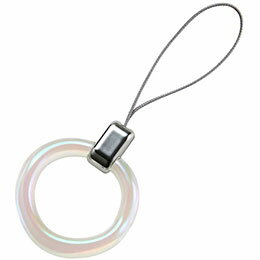 ELECOM エレコム スマートフォン用リングストラップ/樹脂素材/＆me/クリア(P-STFCRACR)