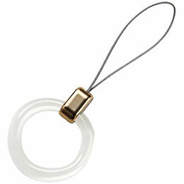 ELECOM エレコム スマートフォン用リングストラップ/樹脂素材/＆me/ゴールド(P-STFCRGD)