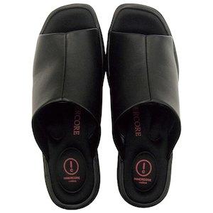 ニッポンスリッパ インナーコアサンダル ブラック 婦人M 24cm 941422 1足