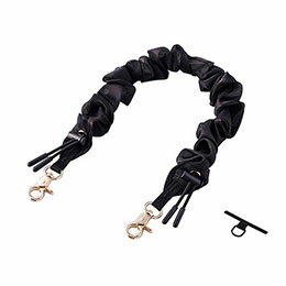 ELECOM エレコム スマホハンドストラップ/ストラップホールシート付属/シュシュ/上品/ブラック(P-STHSC..