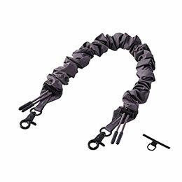 ELECOM エレコム スマホハンドストラップ/ストラップホールシート付属/シュシュ/グレー(P-STHSCOGY)