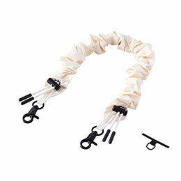 ELECOM エレコム スマホハンドストラップ/ストラップホールシート付属/シュシュ/アイボリー(P-STHSCOIV)