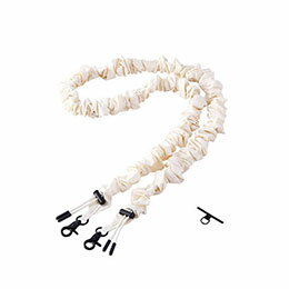 ELECOM エレコム スマホショルダーストラップ/ストラップホールシート付属/シュシュ/アイボリー(P-STSD..