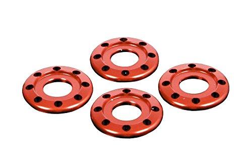 スペシャルパーツ武川 リヤクッションマウントワッシャー(8ホールタイプ/レッド)　モンキー/ゴリラ/カブ50・70・90・110/クロスカブ等　品番：06-06-0024