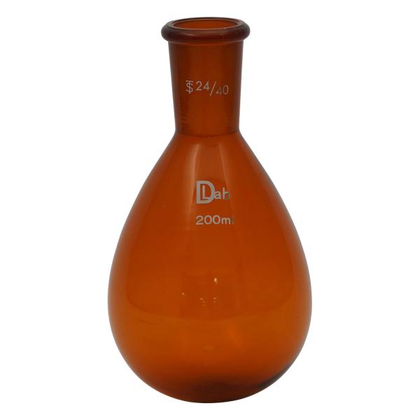 アズワン 共通摺合ナスフラスコ（茶褐色）　200mL　24/40