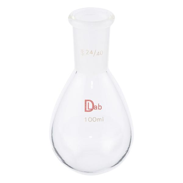 アズワン 共通摺合平底ナスフラスコ（硼珪酸ガラス-1）　100mL　24/40