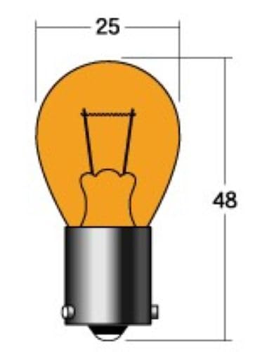 エムアンドエイチマツシマ M＆Hマツシマ　A3104OR 12V21W S-25 BAU15S オレンジ