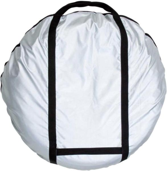 ボンフォーム(BONFORM) ボンフォーム タイヤキャリーバッグ 軽/普通車 1本用 丸洗い ナット袋付き タイヤ位置シール付き 2枚セット S シルバー 7205-01SI