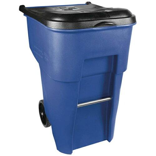 Rubbermaid Commercial Products ラバーメイド ブルートロールアウトコンテナ 359.6L ブルー (9W227365 8036)