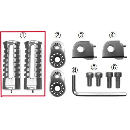 スペシャルパーツ武川 ステップバー COMP.(ブラック) 00-00-2140 モンキー/ゴリラ