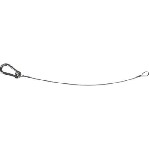 Rakuten - TRUSCO トラスコ中山 TRUSCO オールステンレスワイヤカットロープ両端ワッパ+片側スナップフック付 2.5Φ×600mm (SCWSF25060 6600)